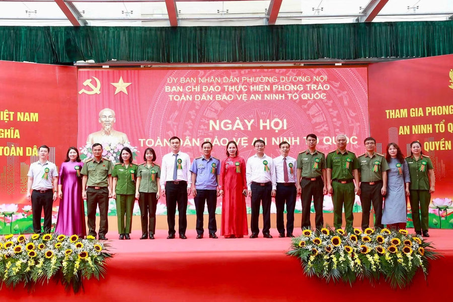 Ngày hội toàn dân bảo vệ an ninh Tổ quốc tại phường Dương Nội: Phát huy sức mạnh tổng hợp, xây dựng thế trận an ninh vững chắc