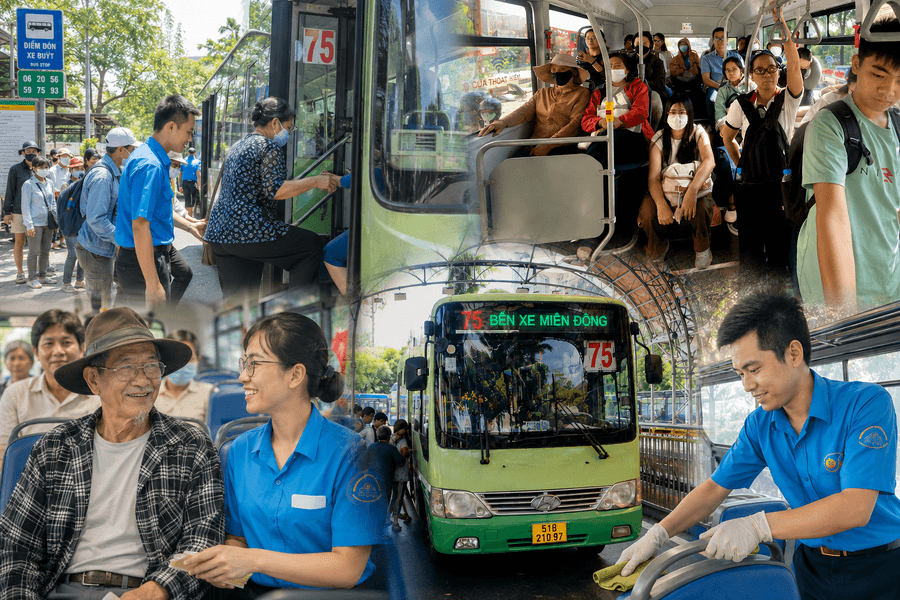 TP. Hồ Chí Minh: Miễn vé tạo sức hút, chất lượng giữ chân hành khách xe buýt