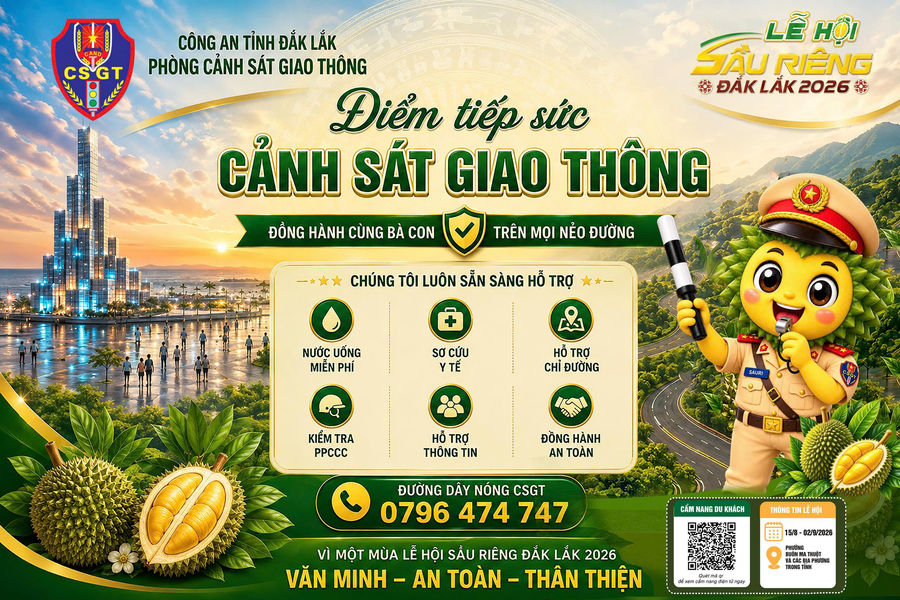 Bảo đảm giao thông an toàn mùa Lễ hội Sầu riêng