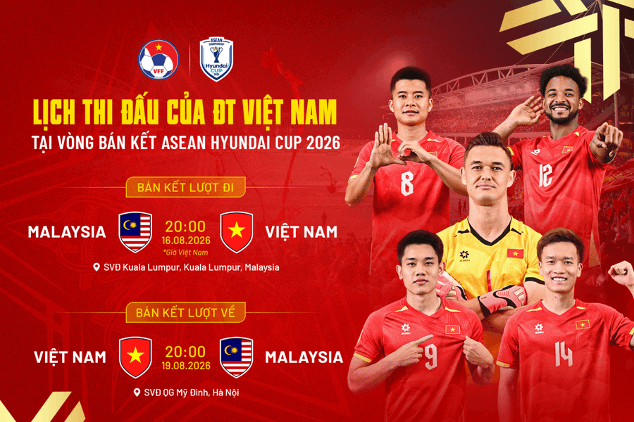 Bán kết ASEAN Championship 2026: Đội tuyển Việt Nam sẵn sàng cho trận đấu với Malaysia
