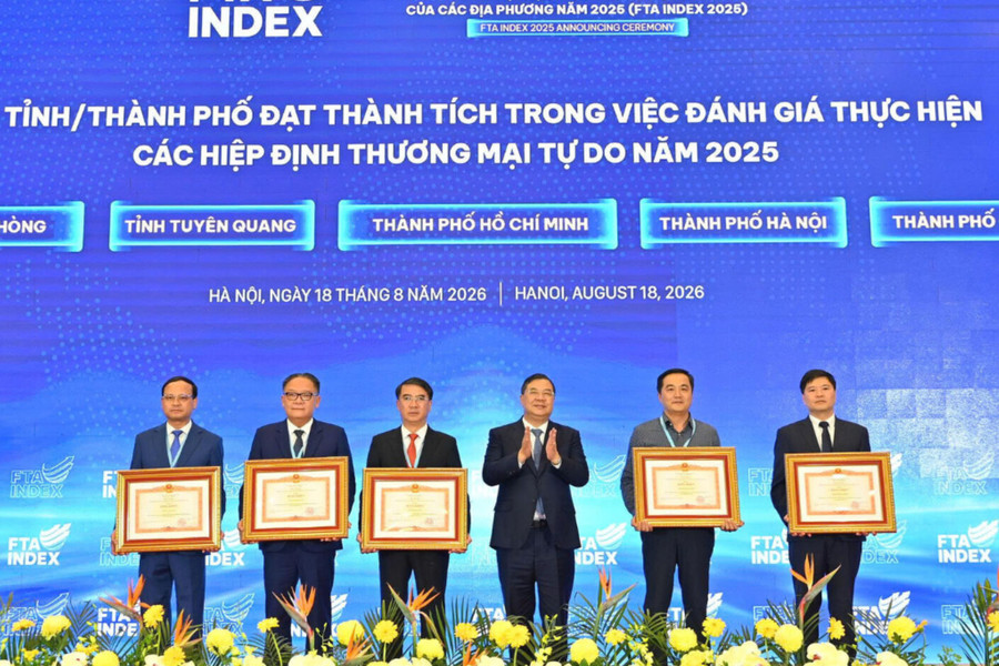 Thành phố Hải Phòng dẫn đầu FTA Index 2025 với 35,62 điểm