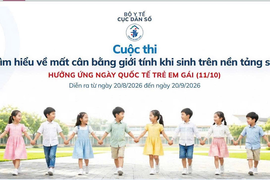 Cuộc thi “Tìm hiểu về mất cân bằng giới tính khi sinh trên nền tảng số hưởng ứng ngày quốc tế trẻ em gái (11/10)”