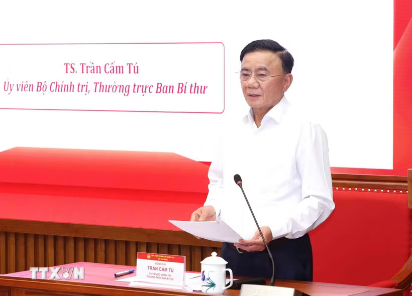 Thường trực Ban Bí thư Trần Cẩm Tú: Chú trọng kiểm tra, giám sát, kỷ luật Đảng