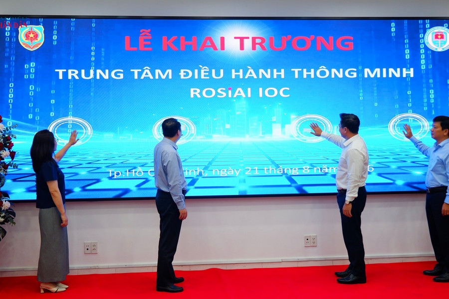 Trung tâm Đăng ký giao dịch, tài sản tại TP. Hồ Chí minh khai trương Trung tâm điều hành thông minh ROSIAI IOC