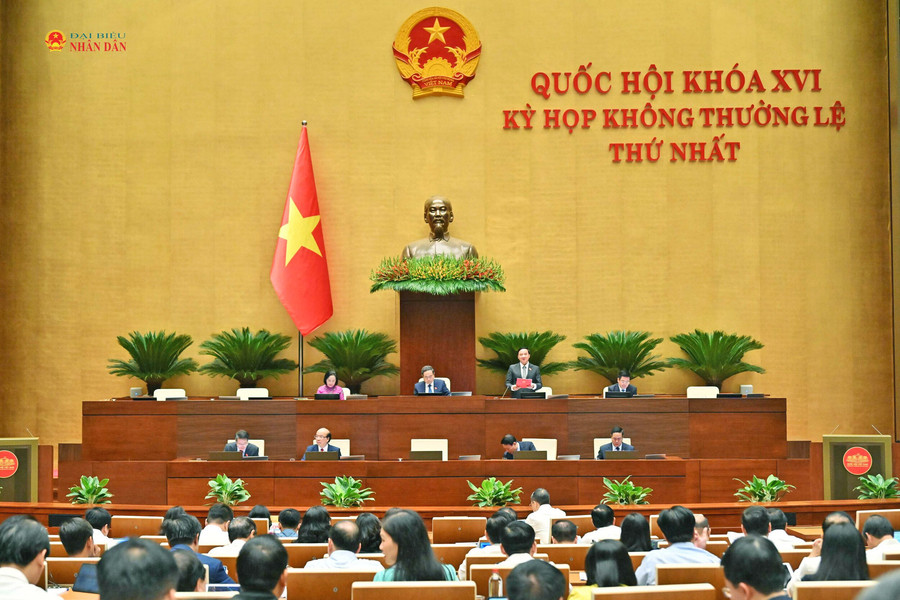 Quốc hội thảo luận ở hội trường về định hướng, chính sách dự án Luật Tổ chức cơ quan điều tra hình sự (sửa đổi)