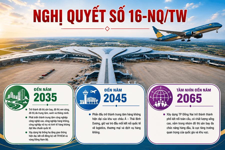 TP. Đồng Nai: Định hình cực tăng trưởng mới từ sân bay, cảng biển và logistics