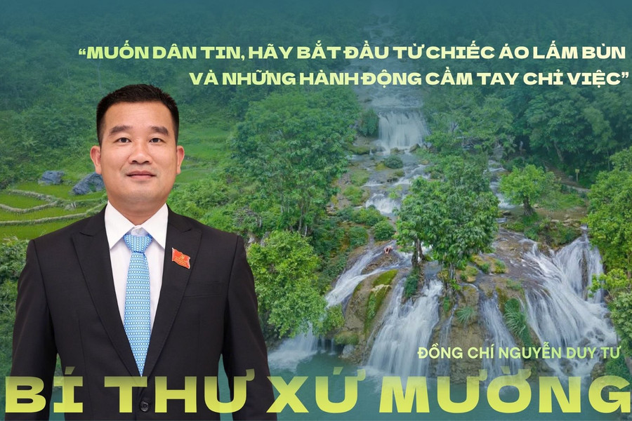 Bí thư Đảng ủy xã mặc áo lấm bùn, quay clip "triệu view" quảng bá du lịch xứ Mường