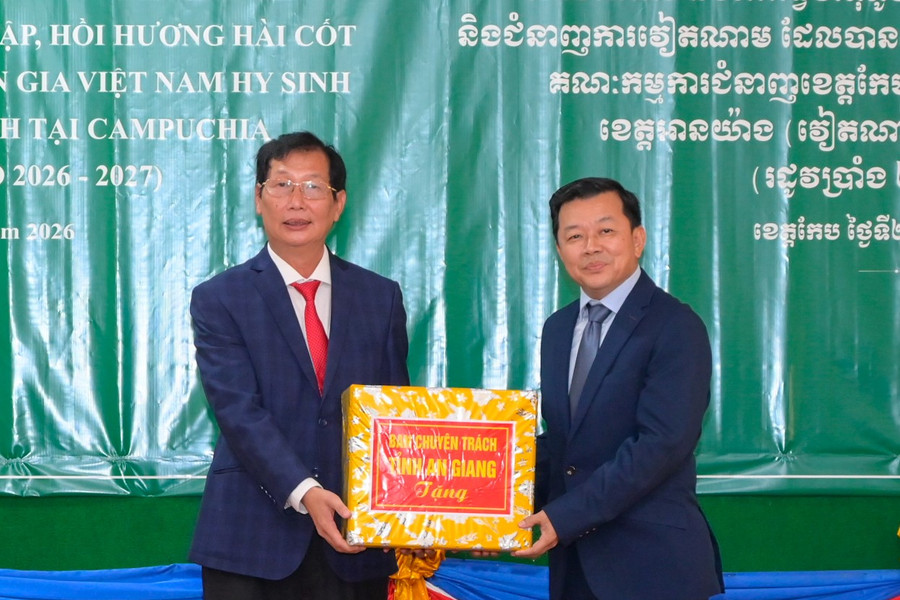 An Giang và tỉnh Kep, Campuchia ký kết hợp tác tìm kiếm, quy tập hài cốt liệt sĩ