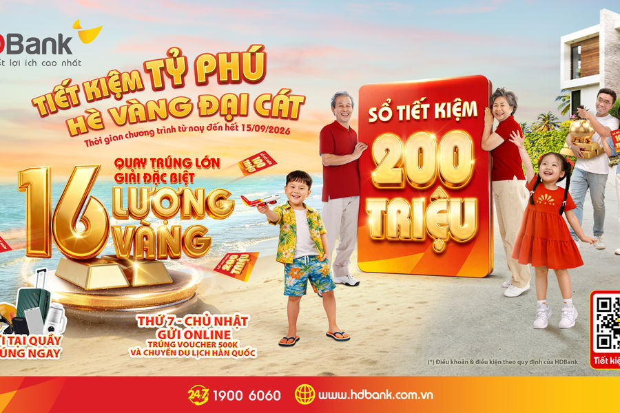 HDBank xác định chủ nhân 64 sổ tiết kiệm, cuộc đua săn 16 lượng vàng SJC vào chặng nước rút