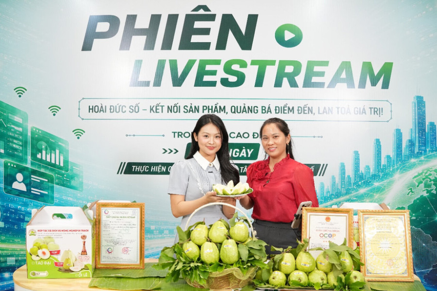 Xã Hoài Đức số hóa quảng bá, mở rộng đầu ra cho sản phẩm OCOP