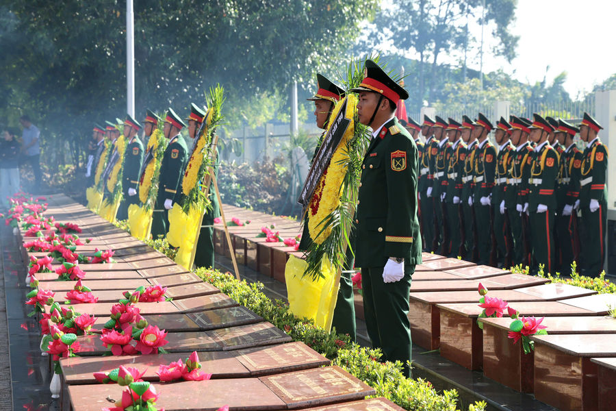 TP. Cần Thơ: Truy điệu, an táng 38 hài cốt liệt sĩ