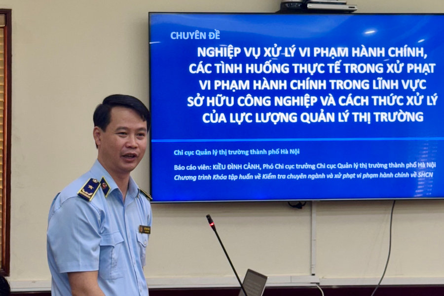 Chi cục Quản lý thị trường thành phố Hà Nội chia sẻ kinh nghiệm xử lý vi phạm hành chính trong lĩnh vực sở hữu công nghiệp