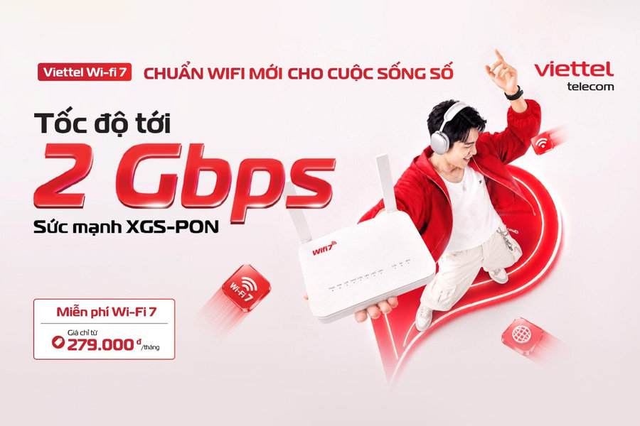 Viettel ra mắt gói cước GIGA tích hợp công nghệ Wi-Fi 7