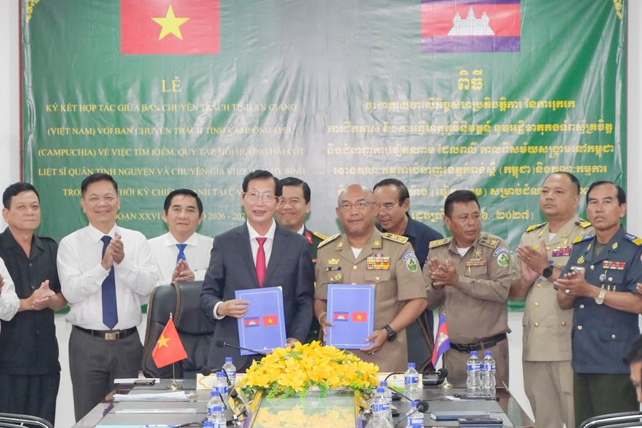 Tỉnh Kampong Speu, Vương quốc Campuchia hỗ trợ An Giang tìm kiếm 1.388 hài cốt liệt sĩ