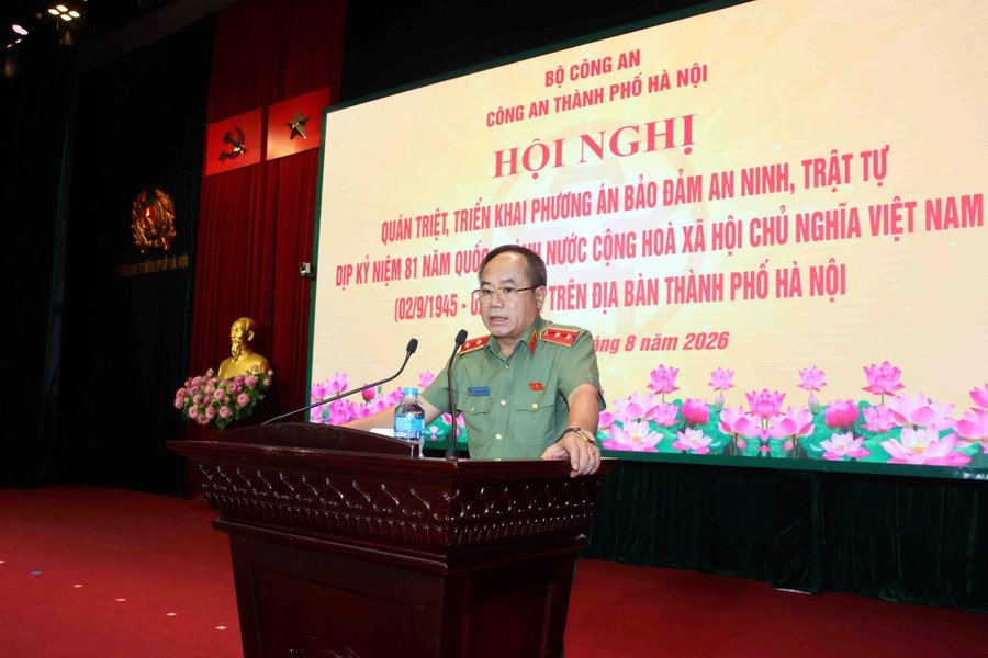 Giám đốc Công an Hà Nội yêu cầu các đơn vị đặt nhiệm vụ bảo đảm an ninh, trật tự ở “trạng thái sẵn sàng cao nhất” trong dịp Quốc khánh 2/9