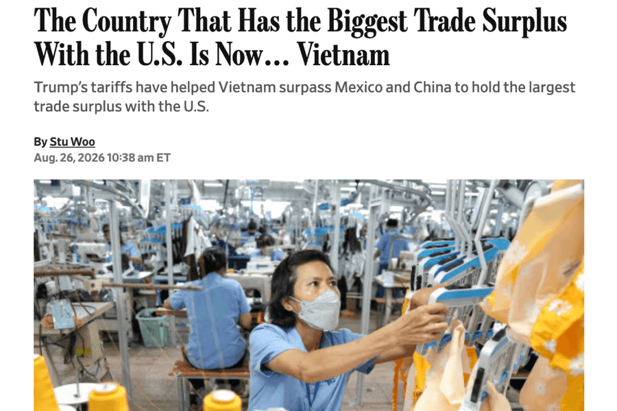Vị thế Việt nam giữa biến động thương mại