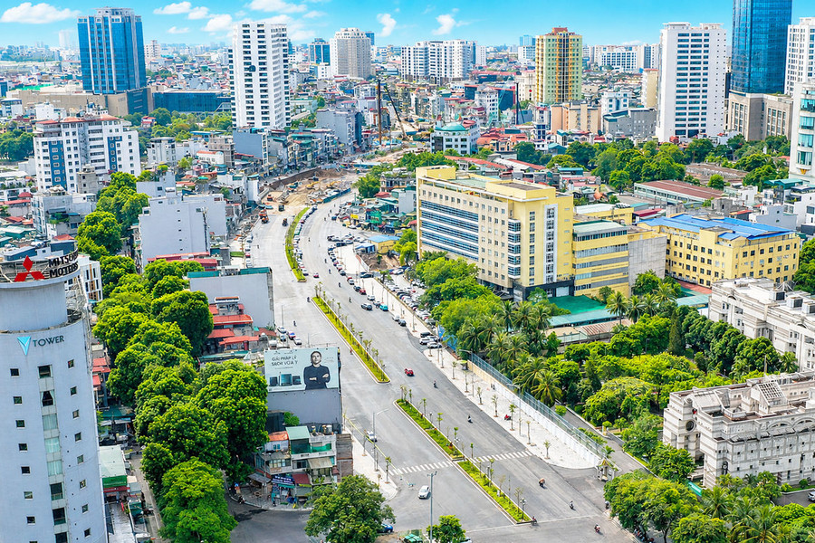 Điều chỉnh giao thông khi thông xe tạm Vành đai 1 đoạn Hoàng Cầu - Voi Phục