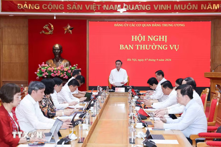 Thường trực Ban Bí thư Trần Cẩm Tú chủ trì Hội nghị Ban Thường vụ Đảng ủy các cơ quan Đảng Trung ương