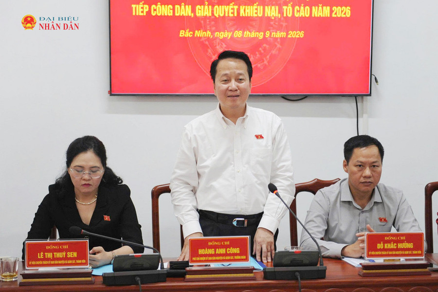 Ủy ban Dân nguyện và Giám sát khảo sát về tiếp công dân và giải quyết khiếu nại, tố cáo tại Bắc Ninh