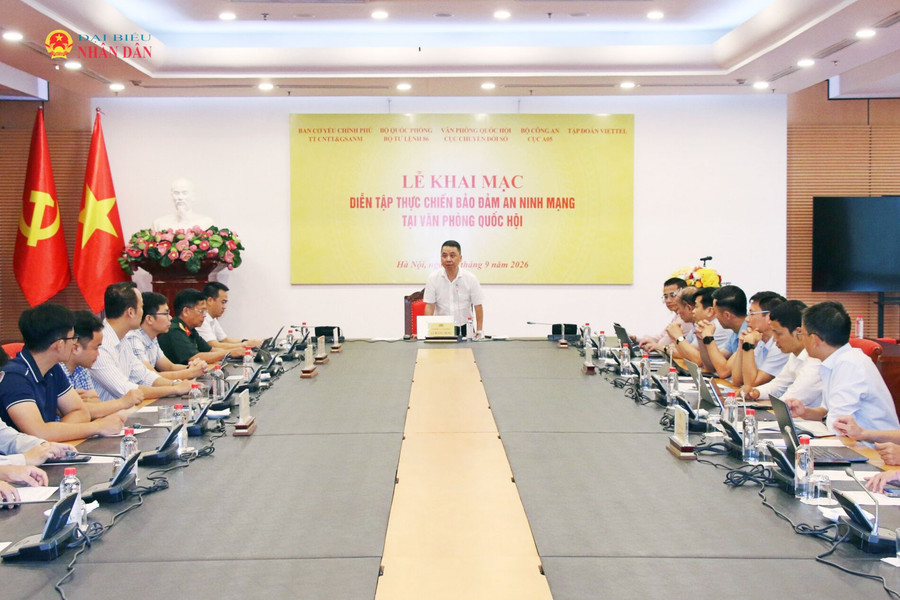 Diễn tập thực chiến bảo đảm an ninh mạng tại Văn phòng Quốc hội