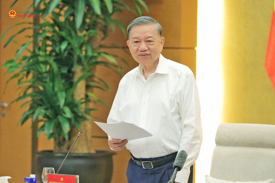 Tổng Bí thư, Chủ tịch nước Tô Lâm chủ trì Hội nghị thông qua dự thảo kết quả kiểm tra, giám sát đợt 3 đối với Ban Thường vụ Đảng ủy Quốc hội
