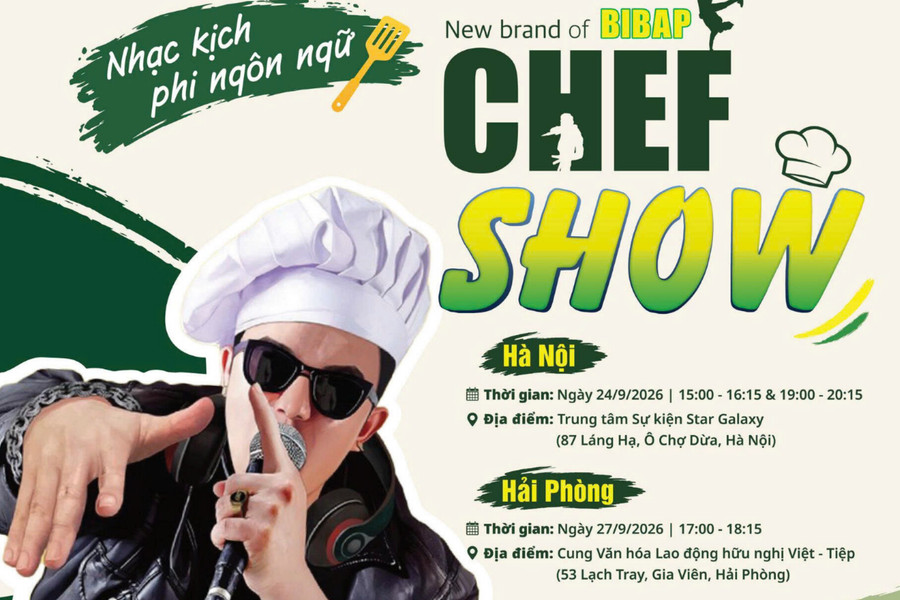 Nhạc kịch “Chef Show” nổi tiếng của Hàn Quốc trở lại Việt Nam
