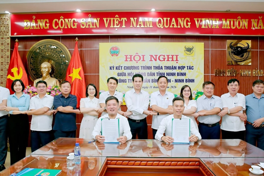 Bình Điền - Ninh Bình hợp tác Hội Nông dân thúc đẩy nông nghiệp xanh