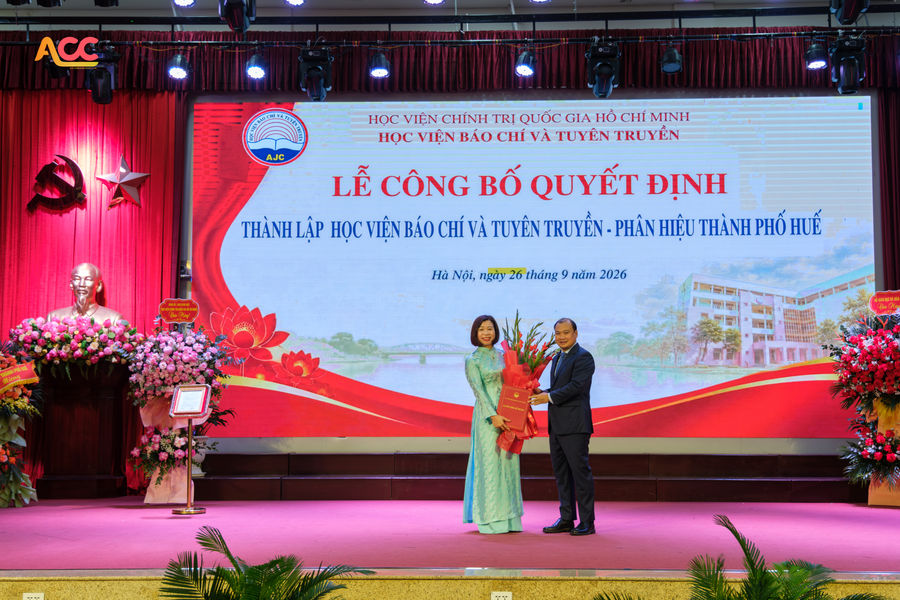 Thành lập Phân hiệu Học viện Báo chí và Tuyên truyền tại thành phố Huế