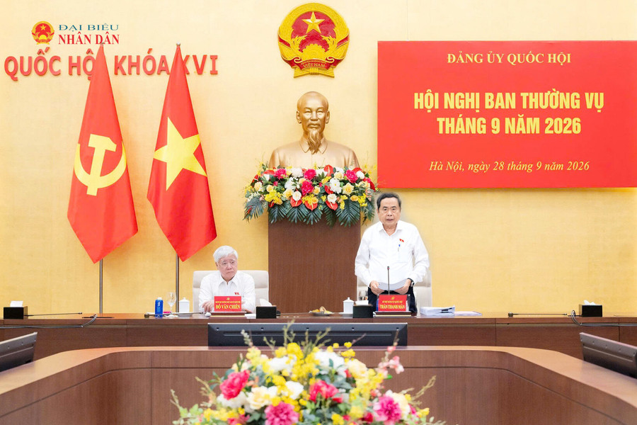 Bí thư Đảng ủy Quốc hội, Chủ tịch Quốc hội Trần Thanh Mẫn chủ trì Hội nghị Ban Thường vụ Đảng ủy Quốc hội