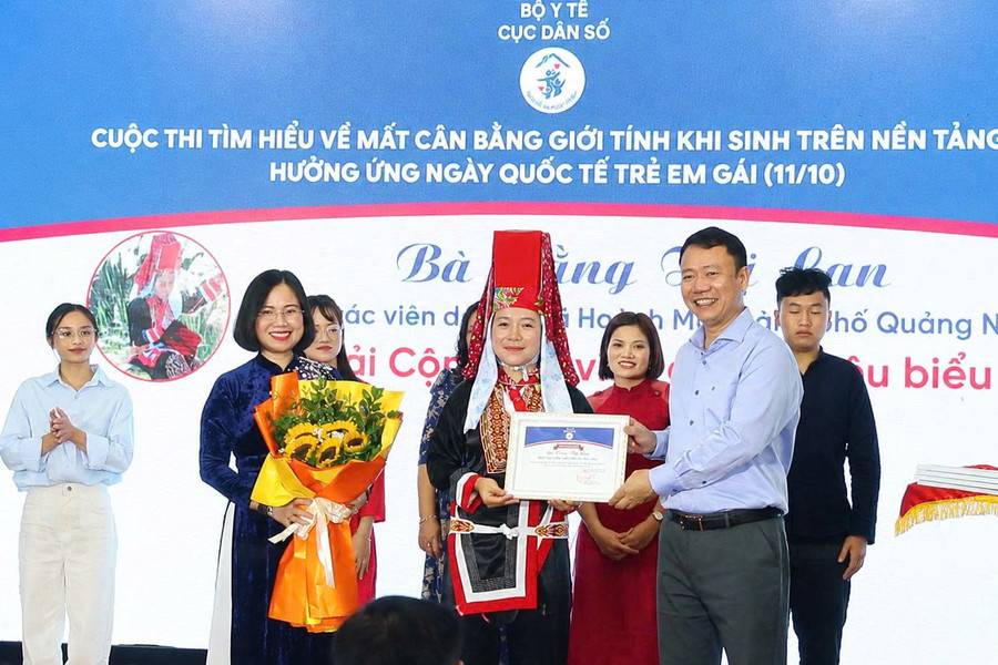 Gần 95.000 người tham gia cuộc thi tìm hiểu về mất cân bằng giới tính khi sinh