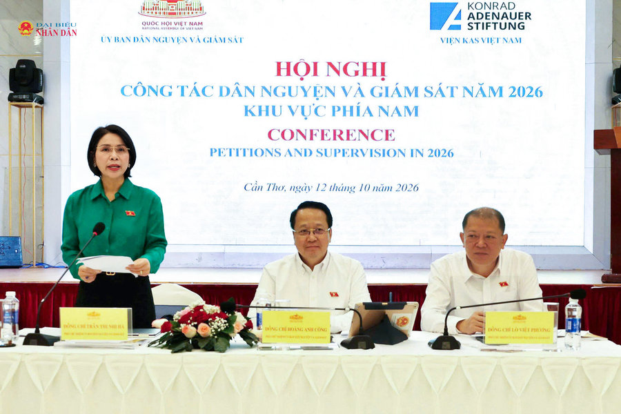 Hội nghị công tác dân nguyện và giám sát năm 2026 khu vực phía Nam