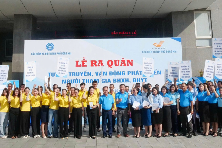 BHXH Đồng Nai ra quân tuyên truyền, vận động phát triển người tham gia BHXH, bảo hiểm y tế