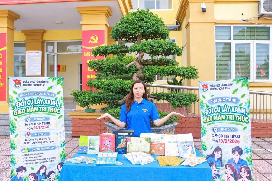 "Đổi cũ lấy xanh - Gieo mầm tri thức": Sáng kiến từ trái tim của nữ thủ lĩnh Đoàn trong thời đại số