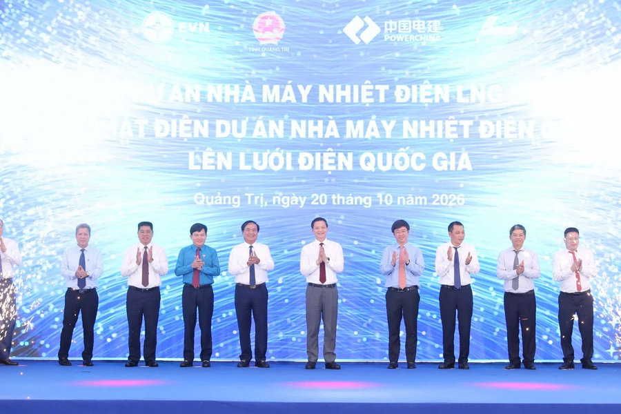 EVN khởi công Nhà máy Nhiệt điện LNG Quảng Trạch II, đưa Quảng Trạch I phát điện lên lưới quốc gia