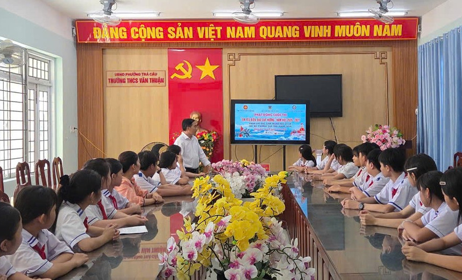 Quảng Ngãi phát động Cuộc thi “Em yêu biển, đảo quê hương” năm học 2026 - 2027